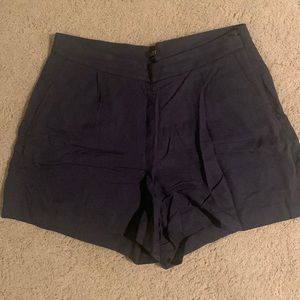 Loft Fluid Shorts. Navy. Size 8.